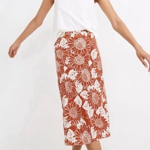 Madewell Sunflower Slip Skirt